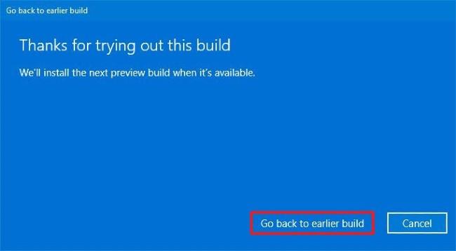 Hur man tar bort Windows 10-uppdateringen för att återgå till den gamla Windows-versionen