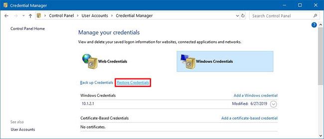 Jak používat Credential Manager ve Windows 10