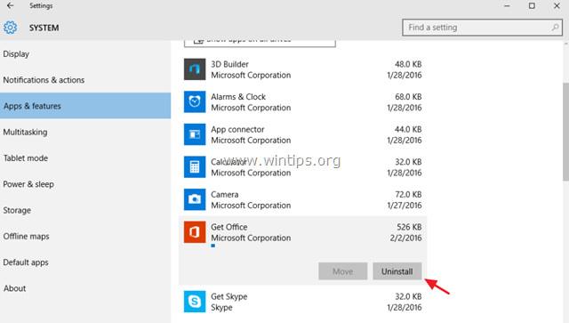 Upute za deinstalaciju modernih aplikacija na Windows 10/8.1/8