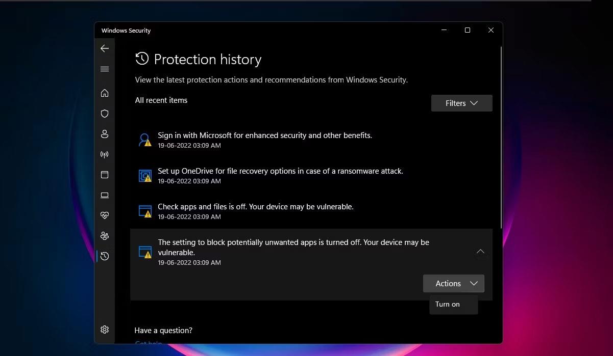 4 způsoby, jak odstranit historii ochrany Microsoft Defender ve Windows 10/11