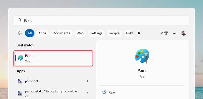 Kā atvērt programmu Microsoft Paint operētājsistēmā Windows 11