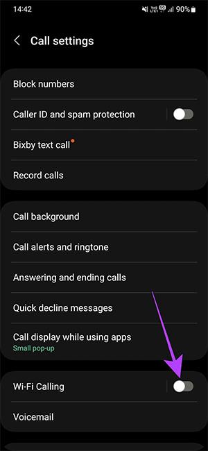 Як вимкнути функцію дзвінків через WiFi на Android