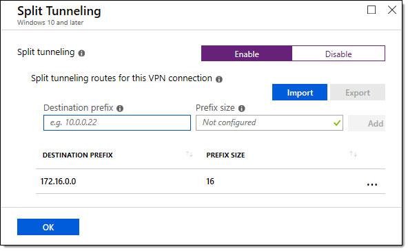 Konfigurirajte Always On VPN u sustavu Windows 10 koristeći Microsoft Intune