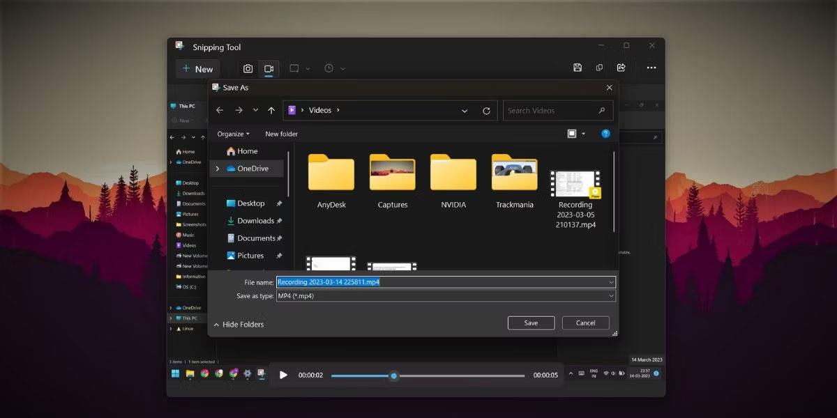 Pokyny pro záznam obrazovky pomocí nástroje Snipping Tool ve Windows 11