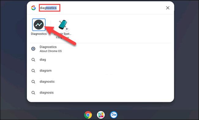 Sådan bruger du diagnosticeringsapplikationen på Chromebook