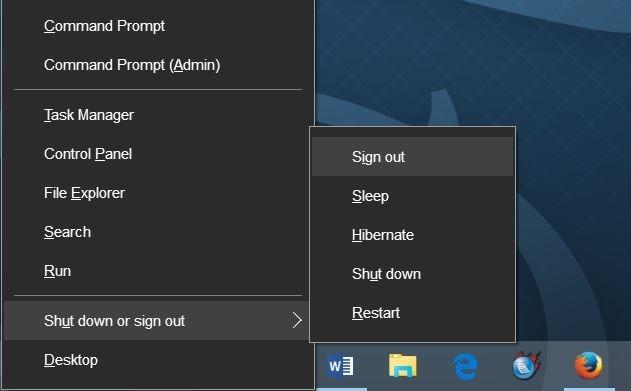 Zkratka pro spuštění systému Windows 10 v režimu spánku nebo jeho rychlé vypnutí