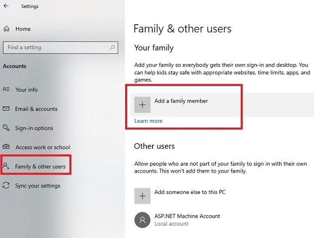 Как да настроите функциите на Microsoft Family Safety в Windows 10