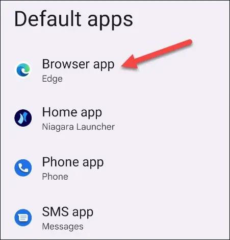 Sådan indstilles standardapps på Android