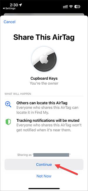 Як поділитися AirTag з іншими на iPhone
