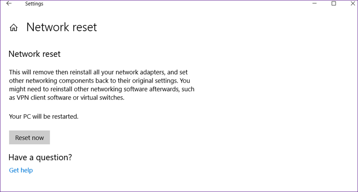 Så här fixar du felet att inte se nätverksadaptern på Windows 10