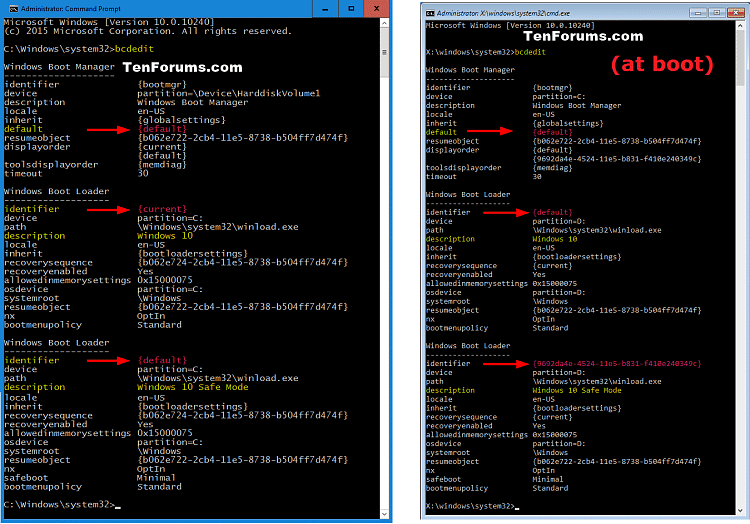 Hvordan velge standard operativsystem for å starte opp i Windows 10