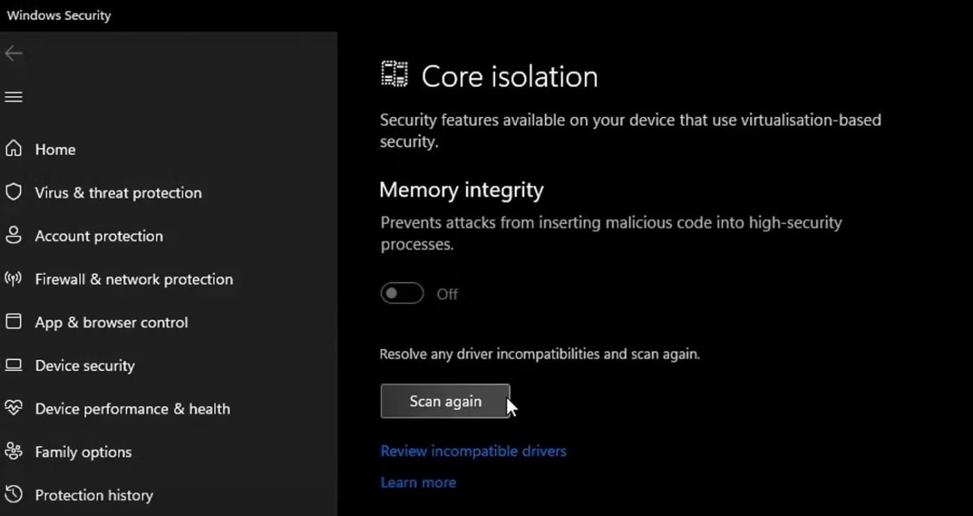 7 leiðir til að laga Memory Integrity eiginleikann grár á Windows 11