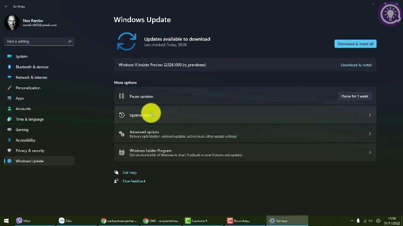 A Windows 11 frissítés eltávolítása