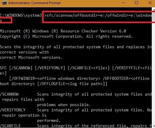Bruk SFC scannow-kommandoen for å fikse Windows 10-systemfilfeil