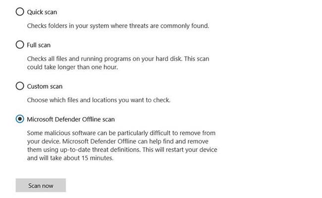 Як видалити віруси за допомогою Windows Defender Offline у ​​Windows 10