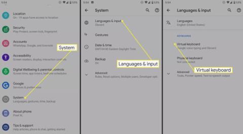 Hvordan endre tastatur på Android