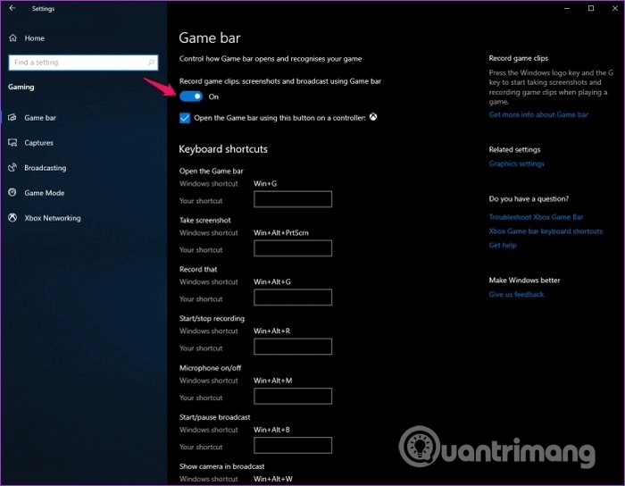 Kuinka korjata ongelma, koska Game Bar ei toimi Windows 10:ssä