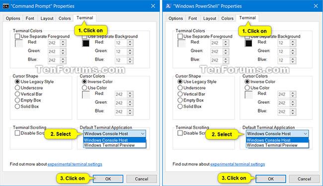 Kako spremeniti privzeto aplikacijo Terminal v sistemu Windows 10