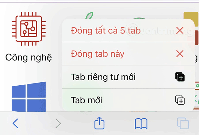 Як закрити всі вкладки одночасно на iPhone та iPad у браузері Safari