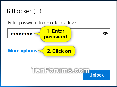 Hur man slår på/stänger av automatisk upplåsning för BitLocker-enheter i Windows 10