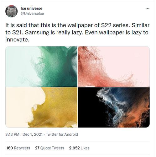Download de seneste Samsung Galaxy S22-baggrunde