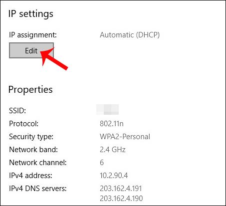 Як змінити Google IPv4 та IPv6 DNS у Windows 10 Fall Creators