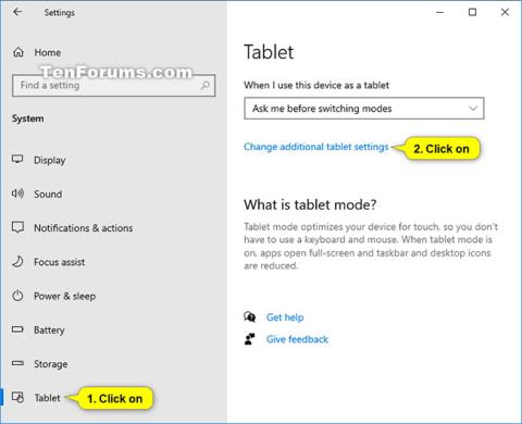 Kuinka kytkeä päälle/pois päältä Tee tehtäväpalkin kuvakkeista helpompi koskettaa, kun syötät Tablet-asennon Windows 10:ssä