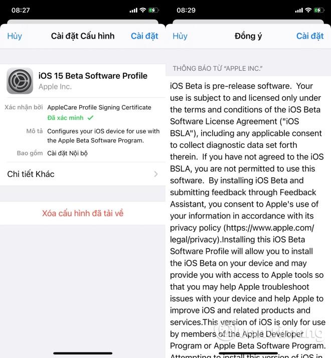 Hvordan installere iOS 15 beta, iOS 15 offentlig beta på iPhone