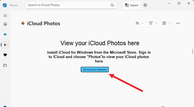 Slik får du tilgang til og laster ned iCloud-bilder gjennom standard Photos-applikasjonen på Windows 11