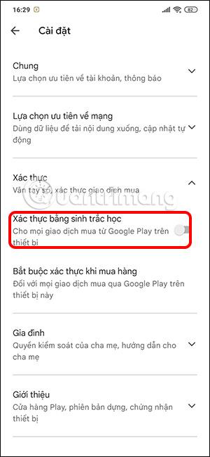 Jak povolit ověřování otisků prstů při nákupech na Google Play