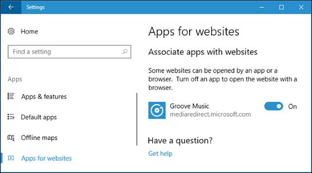 Kuinka Apps for Websites toimii Windows 10:ssä?