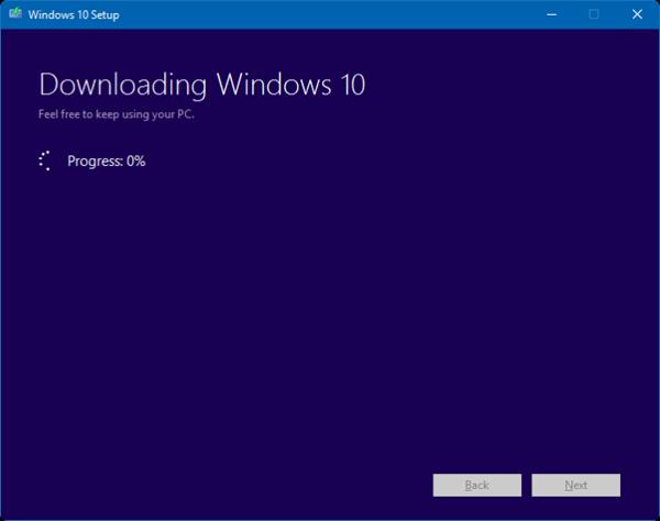 Telepítse a Windows 10 rendszert a Microsoft Refresh Windows Tool segítségével