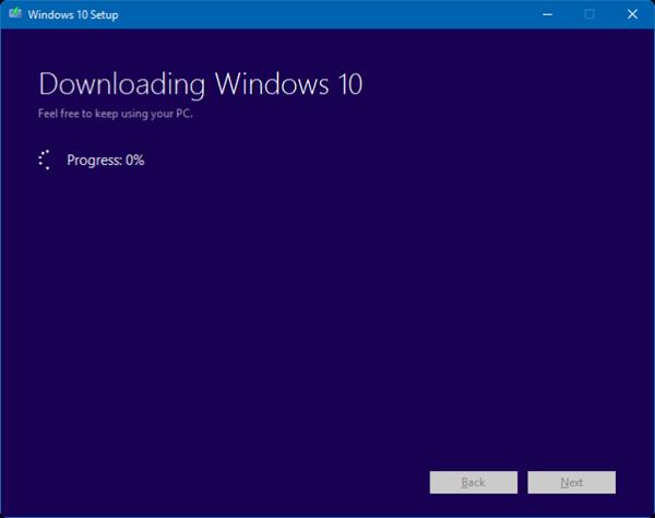 Installer Windows 10 ved hjælp af Microsofts Refresh Windows Tool