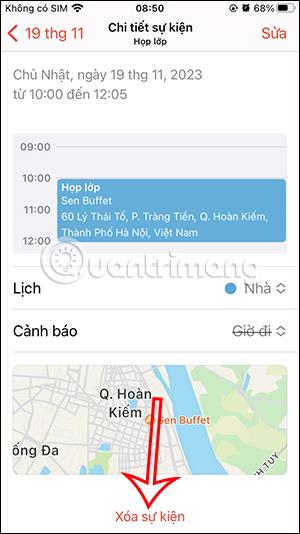 Kā iPhone kalendārā pievienot notikumu vietas