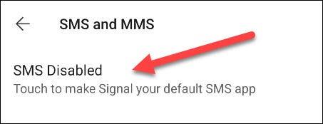 Hur man ställer in Signal som standardapplikation för SMS på Android