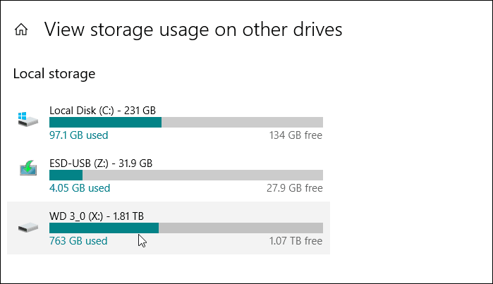 Az összes csatlakoztatott tárolóeszköz megtekintése Windows 10 rendszeren