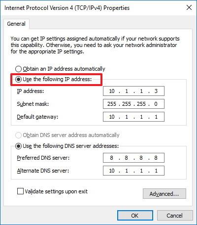 Instruksjoner for å sette opp og administrere Network Bridge på Windows 10