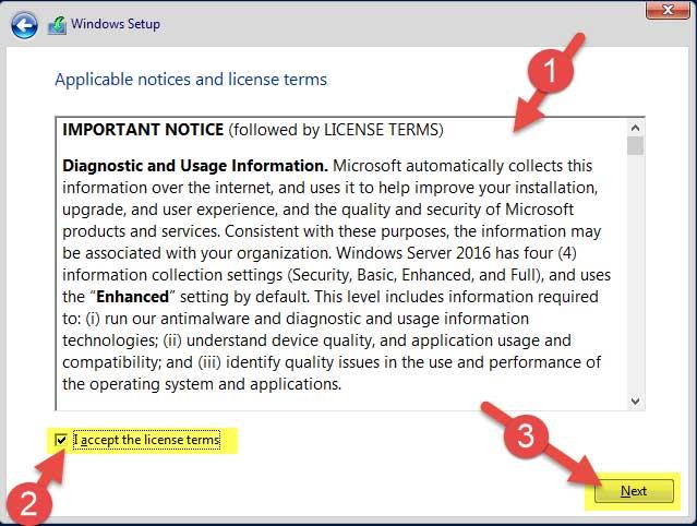 Instruktioner för installation av Windows Server 2016 på Windows 10