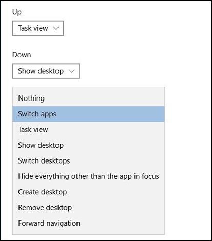 Sådan tilpasses Touchpad på Windows 10 Creators Update