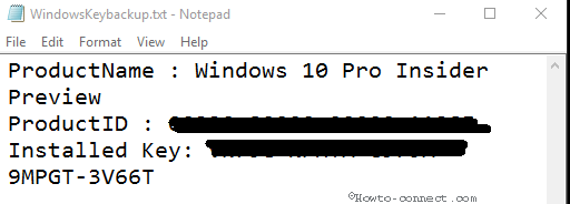 2 sätt att säkerhetskopiera produktnyckel på Windows 10, 8 och 8.1