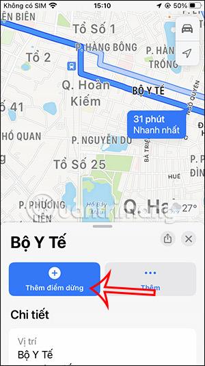 Інструкції щодо додавання зупинок на Apple Maps