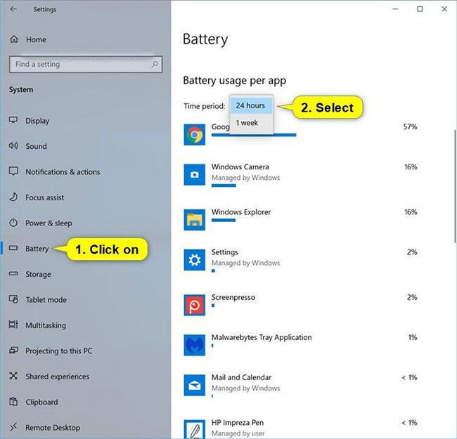 Jak spravovat využití baterie na aplikaci v systému Windows 10