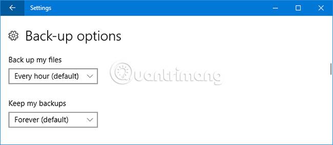 Outlook-sähköpostien varmuuskopioiminen tiedostohistorian avulla Windows 10:ssä