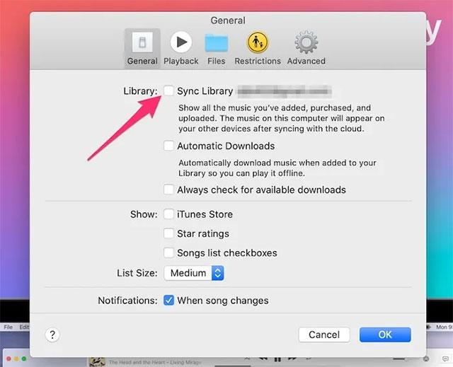 Slik deaktiverer du iCloud Music Library