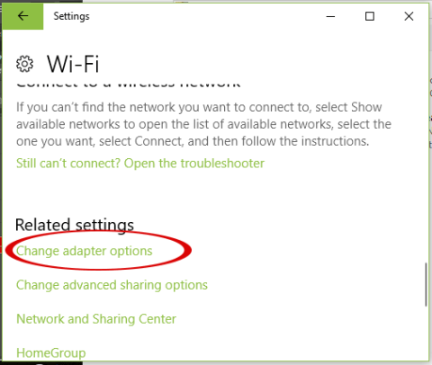 Wifi på Windows 10 ansluter inte efter uppstart från viloläge